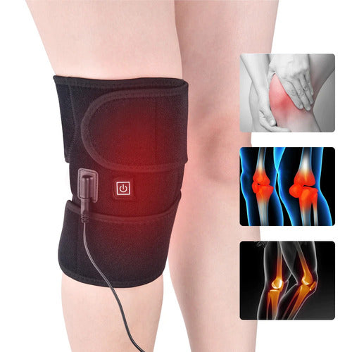 Heated Knee Brace with Far Infrared Therapy – 7.4V Rechargeable, Fast Heating, Pain & Recovery Support