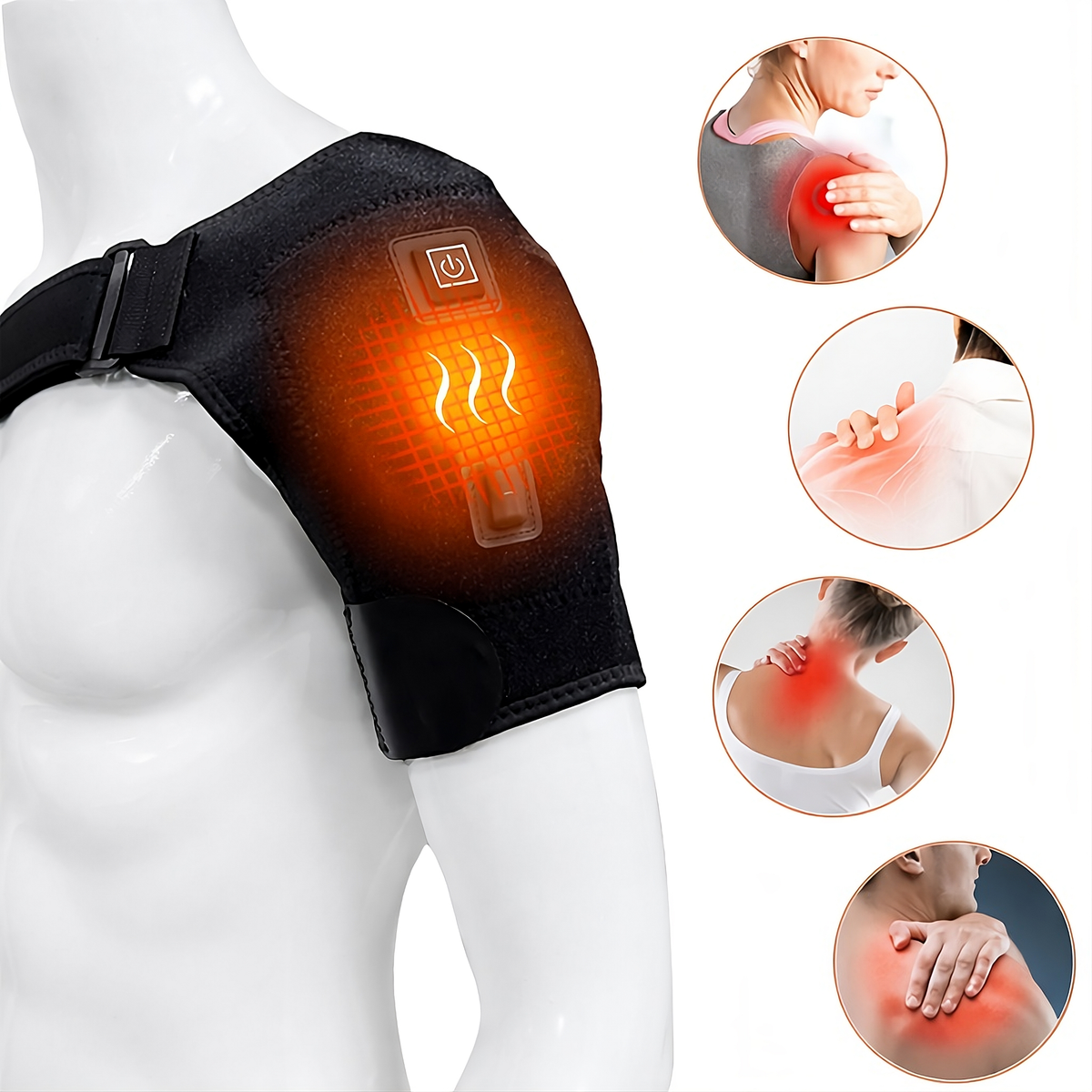 Fascia riscaldante USB per la spalla