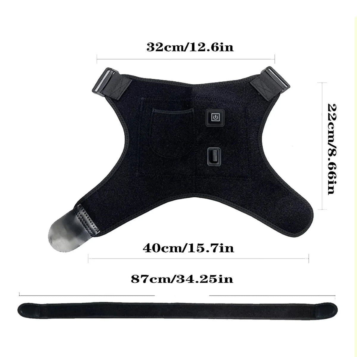 Fascia riscaldante USB per la spalla